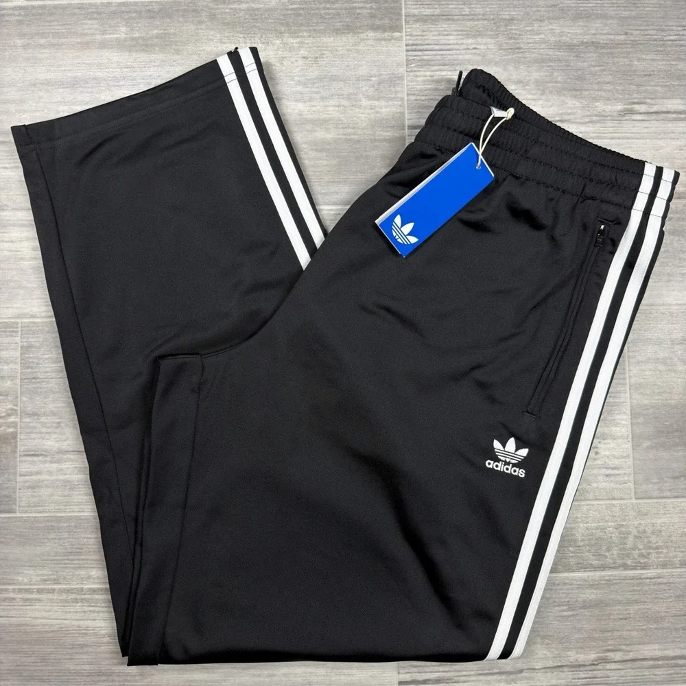 Adidas Originals Men's Lrg Firebird Track Pants Black White Stripes IJ7055 - NWT